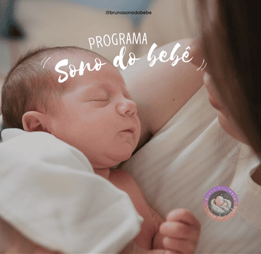Capa oficial do Programa Sono do Bebê, de Bruna Reginato
